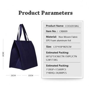 Sac isotherme XXL portable et robuste pour vin, avec fermeture éclair, personnalisable avec logo, idéal pour le shopping et la promotion (vente en gros) - Product Image 5