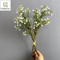 Hochwertige 39CM Künstliche Echt Aussehende Weiße Schleierkraut-Blumensträuße aus Weichem Kunststoff für Hochzeit, Zuhause und Wohnzimmer-Dekoration