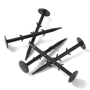 Clou de fixation de jardin en plastique noir, résistant aux UV et anticorrosion, ancre de sol robuste pour <span class=keywords><strong>film</strong></span> et toile de paillage - Product Image 2