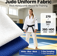 Tissu en toile pour uniforme de Jiu-jitsu, tissu pour uniforme de Taekwondo, tissu pour lutte, tissu d'entraînement, tissu uni, tissu pour vêtements.
