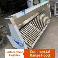 Filtre à déflecteur d'évacuation ventilé en acier inoxydable robuste Qingran pour cuisines de cafétéria, d'hôtel et de restaurant - Garantie 1 an
