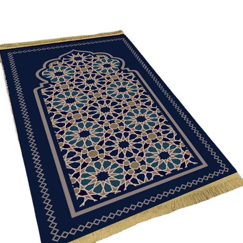 Sajadah muslim, karpet quilt beludru chenille nyaman