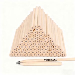 Lápices de Madera Personalizados con Logotipo Impreso en Blanco con Borrador, Artículos de Papelería, Regalo Corporativo para Actividades Empresariales, Venta al por Mayor - Product Image 1