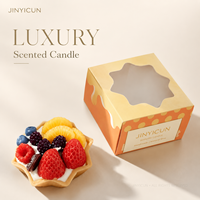 Vela Aromática Personalizada con Aroma a Tartelín de Postre, Vela de Cera de Soja Hecha a Mano con Aroma a Frutas, Regalo Decorativo para el Hogar, Boutique, Venta al por Menor, OEM, Etiqueta Privada