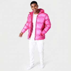 High Quality Plus Size Men's Winter Puffer <b>Jacket</b> Stand Collar Outdoor Quick Dry Breathable Nylon/Cotton Logo Front Unisex - Product Image 1