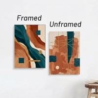 Homco - Art mural sur toile encadrée personnalisée - Impression 16x20 24x36 pouces - Peinture - Cadre en bois ou en aluminium - Décoration de salon - HKX-7