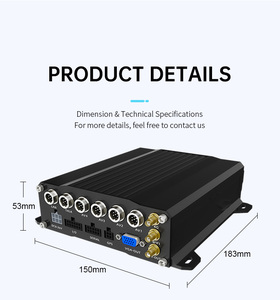 A & S Xe Giám Sát <span class=keywords><strong>DVR</strong></span> 8CH <span class=keywords><strong>1080P</strong></span> 2TB 4G GPS 7 "Màn Hình LCD Tầm Nhìn Ban Đêm Không Thấm Nước Video Recorder Với Ứng Dụng Điều Khiển - Product Image 5