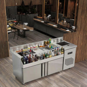 Equipo de <span class=keywords><strong>Bar</strong></span> OEM Estación de <span class=keywords><strong>Bar</strong></span> de cócteles con nevera Barra de <span class=keywords><strong>Bar</strong></span> móvil de acero inoxidable Mostrador Estación de cócteles Muebles de <span class=keywords><strong>bar</strong></span> - Product Image 6