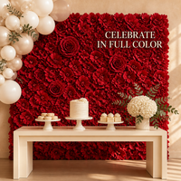 Guirlande florale Rose Hortensia avec fausses fleurs tressées pour toile de fond de mariage, accents d'arche murale, vitrine de centre commercial, vente en gros