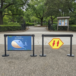 Barrière <span class=keywords><strong>de</strong></span> sécurité <span class=keywords><strong>de</strong></span> garde-corps <span class=keywords><strong>de</strong></span> ligne <span class=keywords><strong>de</strong></span> 1 mètre personnalisable, qualité ingénieur, réfléchissante, protection IP10 <span class=keywords><strong>pour</strong></span> centre commercial, <span class=keywords><strong>piscine</strong></span> - Product Image 2