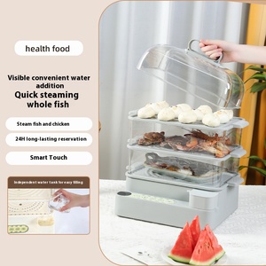 <span class=keywords><strong>Raf</strong></span> Brand 30L 1000W Vente en gros Maison 3 couches Légumes Cuiseur vapeur Cuisine Riz Maïs Cuiseur vapeur électrique - Product Image 2