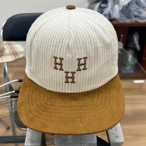 Personnalisable 3D Relief Broderie Logo Casquette de Baseball Réglable Velours Côtelé 5 Panneau SnapBack Deux Tons Couleur À La Mode Maille Toile - Product Image 3