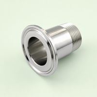 Adaptateur à filetage mâle à serrage rapide SUS304/316L, raccord Tri-Clamp vers filetage mâle pour systèmes CVC/cuisine/salle de bain/refroidissement liquide