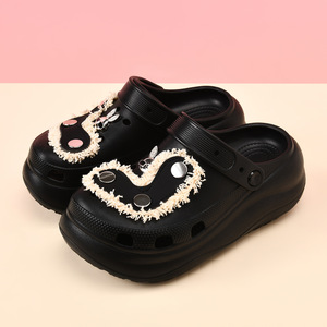 Puff Shaped <b>Clogs</b> Thick Soled Height Increasing Breathable Non Slip Beach Sandals For Women Summer Style EVA Sole One Piece - Product Image 2