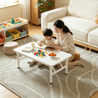 Ensemble de table à manger rectangulaire en bois de chêne pliable, extensible, durable, écologique, pour les petits espaces, utilisation hôtelière, design moderne et portable
