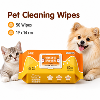 Lingettes nettoyantes pour animaux de compagnie de marque personnalisée, désodorisantes, épaisses, humides, pour le nettoyage quotidien des chats et des chiens, lingettes pour les pattes, le corps et le derrière