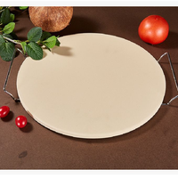 Pierre à pain en céramique cordiérite de haute qualité, robuste, grande plaque ronde pour pizza, pour four et grill, jetable
