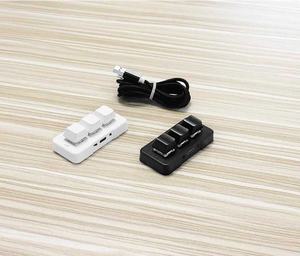 มาใหม่คีย์บอร์ดแบบมีสายขนาดเล็กแบบ MK321U <span class=keywords><strong>3</strong></span>ปุ่มสำหรับเกมสำนักงาน PS คลิปการเขียนโปรแกรมมาโครคีย์คีย์แพด-พลาสติกเดสก์ท็อป - Product Image 5