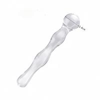 Vente en gros de jouets sexuels en verre fantaisie pour adultes, transparents et colorés, avec spirale interne, Dildo rigide, Masseur baguette, Bâton d'amour, OEM