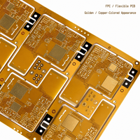 FPC/PCB flexible personnalisé avec un aspect de panneau en cuivre doré pour la conception client OEM/ODM