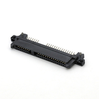 Conector SATA de montaje medio 7 + 15P 22 posiciones Hembra SMT tipo 14,7mm Altura Conector de alimentación SATA