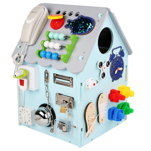 COMMIKI Juguetes Sensoriales Montessori para Bebés de 6 Meses, Juguetes Educativos STEM, Caja de Actividades, Casa de Actividades - Product Image 2