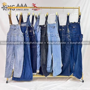 Overoles y Monos de Mezclilla para <span class=keywords><strong>Mujer</strong></span> KungFu KingAAA, Ropa Usada de Verano al por Mayor, Poliéster/Algodón - Product Image 3