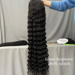 Perruque Lace Frontale HD 13x6 en Cheveux Vierges, Densité 180%, Couleur Naturelle, Pré-épilée avec Baby Hair, 20-40 Pouces - Product Image 3