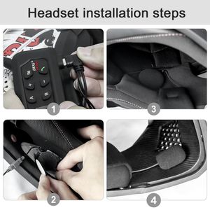 Intercomunicador para Casco Bluetooth Impermeable <span class=keywords><strong>EJEAS</strong></span> <span class=keywords><strong>V4</strong></span> Plus para 4 Motociclistas, Accesorio para Motocicleta con Auriculares - Product Image 3