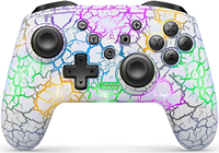 Controlador de juegos con luz RGB GAMINJA BT 2,4G para Switch, PC, juegos Android, Joysticks inalámbricos, vibración, Gamepad de seis ejes