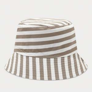Nouveau chapeau bob rayé printemps-été pour filles, chapeau de soleil d'extérieur - Product Image 4
