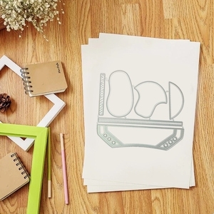 AAGU Matrices de découpe métalliques pour découpe, gaufrage, papier, cartes, étiquettes, <span class=keywords><strong>scrapbooking</strong></span>, artisanat DIY, matrices métalliques 3D en forme de chaussures de dessin animé - Product Image 6