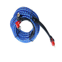 Fábrica al por mayor cobre puro 1M-5M Doble escudo coche altavoz 2 RCA a 2 RCA macho enchufe coche Audio Cable