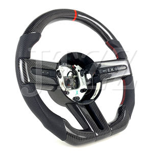 2004-2013 pour Ford Mustang ST <span class=keywords><strong>RS</strong></span> GT350 <span class=keywords><strong>500</strong></span> volant de voiture en cuir de Fiber de carbone personnalisé intérieur automobile - Product Image 2