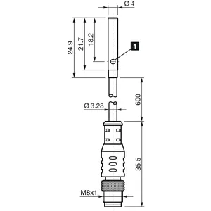 เซ็นเซอร์ตรวจจับวัตถุแบบเหนี่ยวนำ DCC4.0V1.5PSK-K0.6-TSL ขนาดกะทัดรัดสำหรับพื้นที่จำกัดและช่วยให้การตรวจจับวัตถุได้อย่างแม่นยำ - Product Image 2