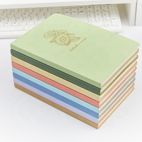 Journal Morandi personnalisé en cuir PU mignon Kawaii Eco Notebook en cuir PU couverture souple A5 A6 couleur bonbon Journal d'écriture avec poche