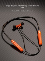 Audífonos Deportivos Inalámbricos D05 6.0 con Banda para el Cuello, Carga Tipo-C, para Correr, Música, Móvil, Metálicos, Intraaurales, IPX5