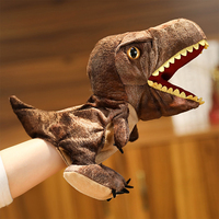 Chiens et chats de compagnie marionnette interactive avec dinosaure marionnette à main en peluche jouet parent-enfant jeu éducation précoce accessoires de Performance poupée