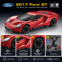 Coche RC Ford GT a Escala 1/24, Coche de Derrape para Niños, Escala 1:24, 2.4G, Juego de Luces Completo, Velocidad Máxima, Mini Coche RC de Interior, Juguetes, Caja Sellada