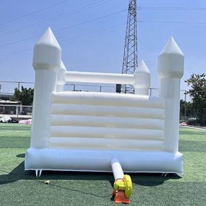 Castillo Inflable Comercial para Fiestas, Color Pastel, para Adultos y Niños, Castillo Inflable Blanco para Bodas, Casa de Brinco en Venta, Casa Blanca - Product Image 5