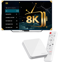 Boîtier de streaming Smart TV H96max Allwinner H313 Quad Core Android 12.0 2 Go de RAM 4K avec télécommande vocale Bluetooth