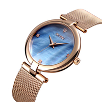 Montre-bracelet étanche de style de vie sexy Skmei analogique femmes montres de luxe dame Quartz 9177