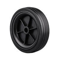 Diamètre 120mm petit pneu de roue en caoutchouc solide, roue de compresseur d'air