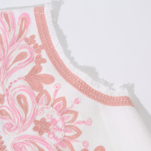 ملابس نسائية للخريف موضة جديدة من القطن سترة مزهرة غير رسمية بدون أكمام سترة نسائية - Product Image 4