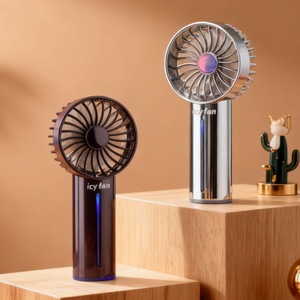 Ventilador de Mano Icy Fan, Mini Ventilador USB Recargable con Función de Humidificación, Ventilador Portátil de Refrigeración - Product Image 5