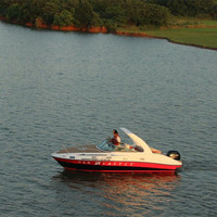 FLIT-730 Chine fabricant fibre de verre revêtement de sol de haute qualité sport moteur hors-bord vitesse bateau 7.3M Crusing Yacht vente en gros