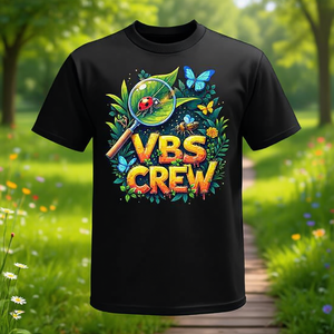 T-shirt Vbs Crew Vbs 2025 pour enfants en coton 7-9 ans, design aventure - Product Image 2