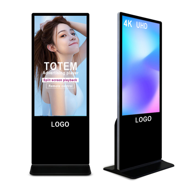 55 Inch Floor Stand Waterproof Outdoor LCD Advertising Street Totem Digital Display Outside Kiosk Screen