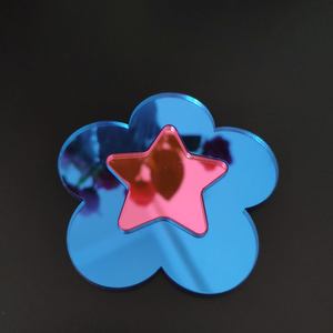 Custom 8x8inch Self-Adhesive Backed Color <b>Acrylic</b> <b>Mirror</b> Sheets Eco-Friendly Shatterproof Frameless Extruding Cutting Decorative - Product Image 2