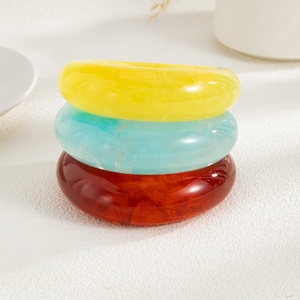 2026 Chunky Multi-Color <strong>Large</strong> Resin Acrylic Bangle <strong>Bracelet</strong> Fashion Statement Jewelry Bangles Multi-Color Fashion <strong>Bracelet</strong> - Product Image 4